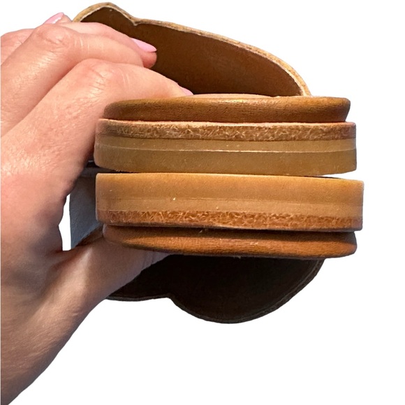 Madewell The Emilia Mule in Leather Size 8 Warm Coffee Slides Flats EUC Sold Out - Picture 6 of 8